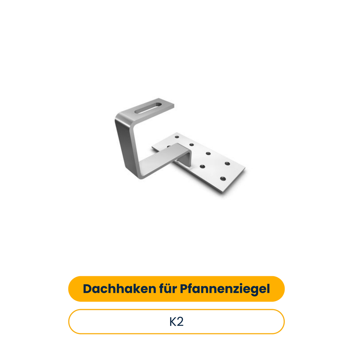 K2 Crochet de toit pour tuiles canal - H38/150 (Réf. 1000653)