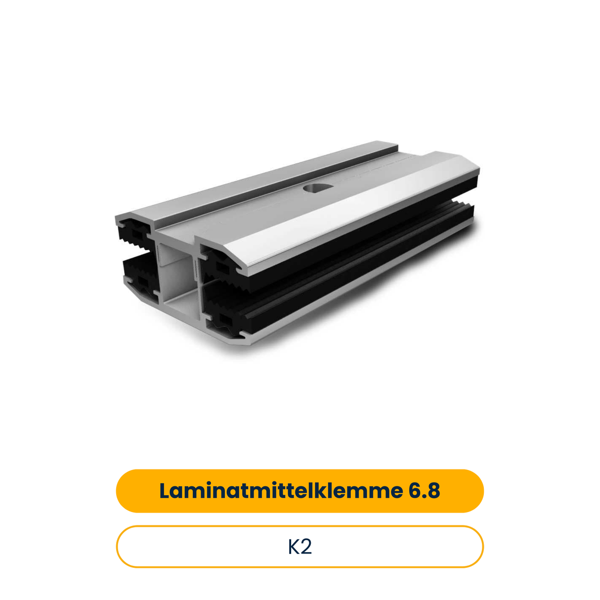 K2 Laminatmittelklemme 6.8 Click ohne Schraube (Art.-Nr. 1000667)