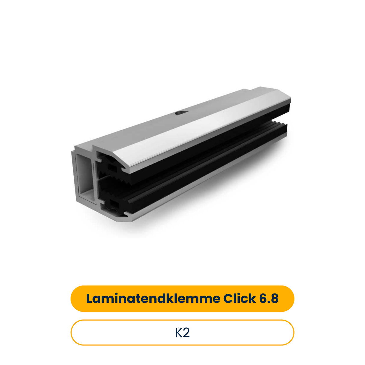 K2 Laminatendklemme Click 6.8 ohne Schraube (Art.-Nr. 1000668)