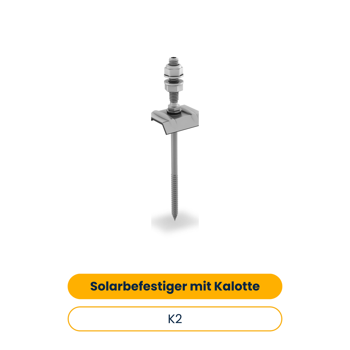 K2 Solarbefestiger mit Kalotte 8x180/50 für Holz Unterkonstruktion (25 Stk.) (Art.-Nr. 1001627)