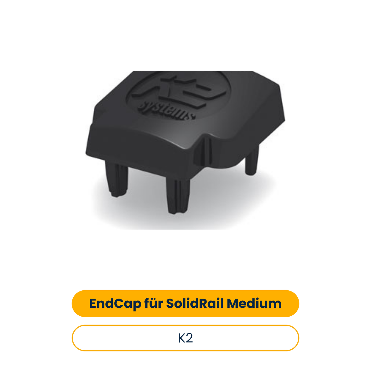 K2 EndCap für SolidRail Medium (100 Stk.) (Art.-Nr. 1004766)