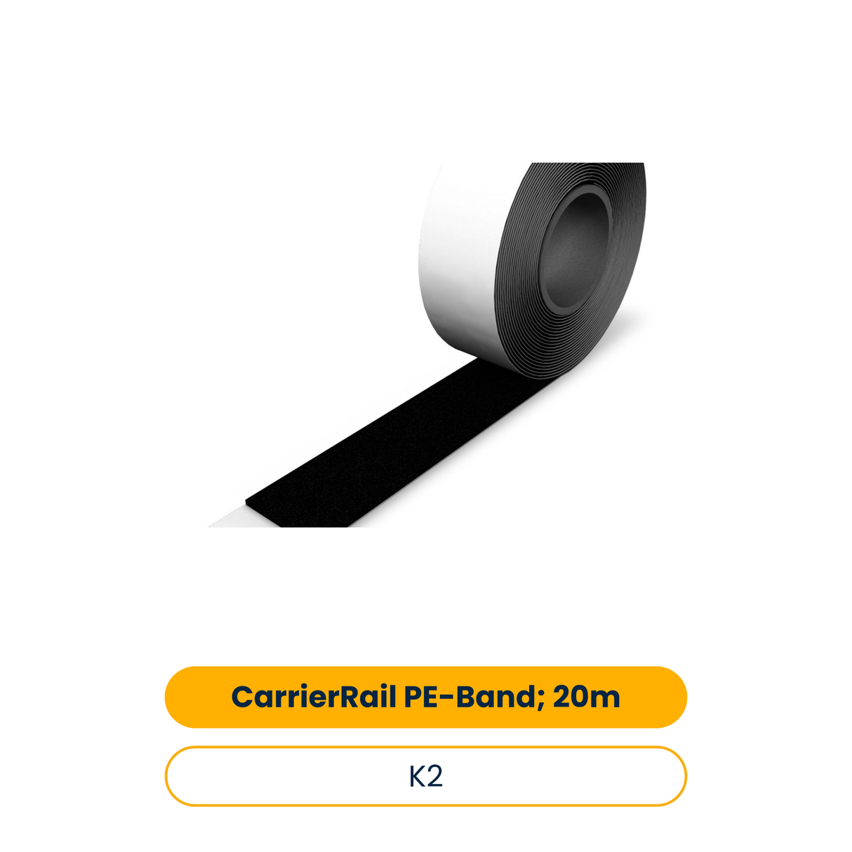 K2 CarrierRail bande PE ; 20m (Réf. 2001015)