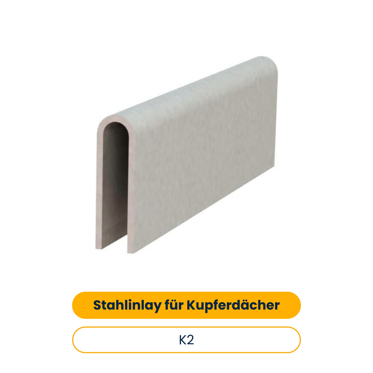 K2 Stahlinlay für Kupferdächer (100 Stk.) (Art.-Nr. 2001640)