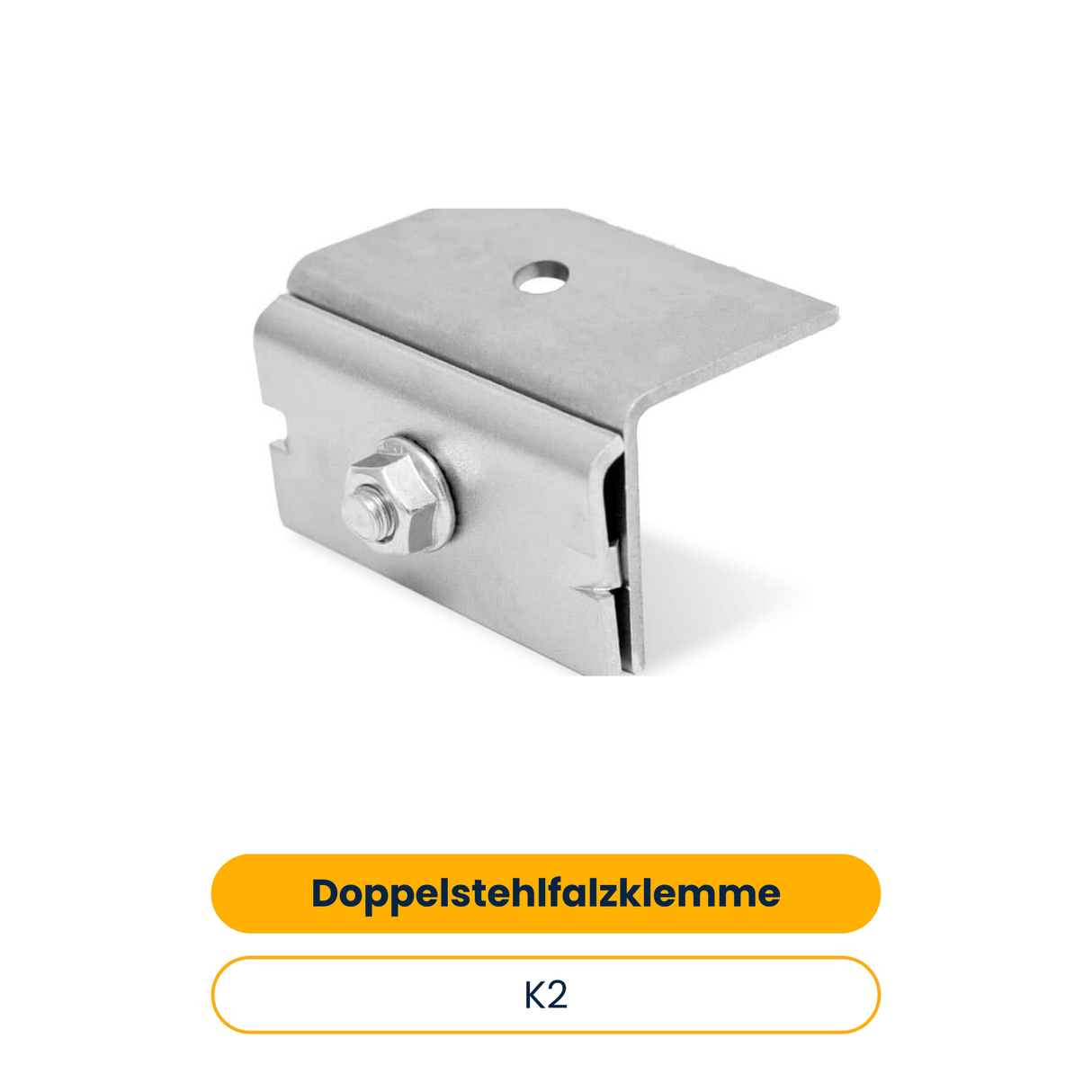 K2 Doppelstehlfalzklemme (Art.-Nr. 2001712)