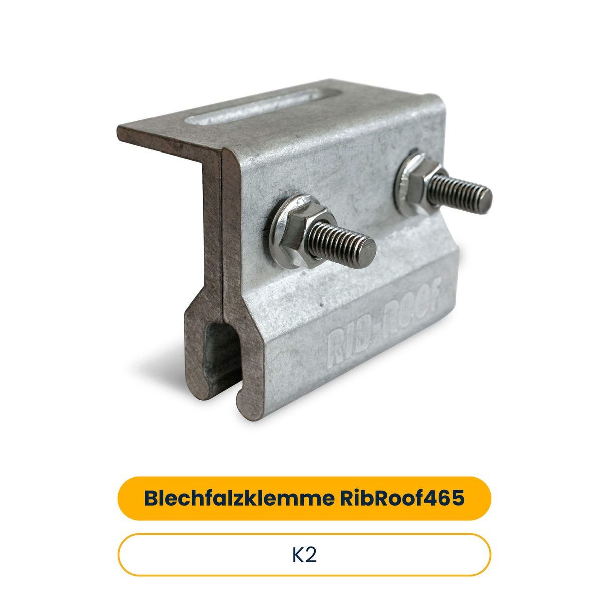 K2 Blechfalzklemme RibRoof465 (Art.-Nr. 2002118)