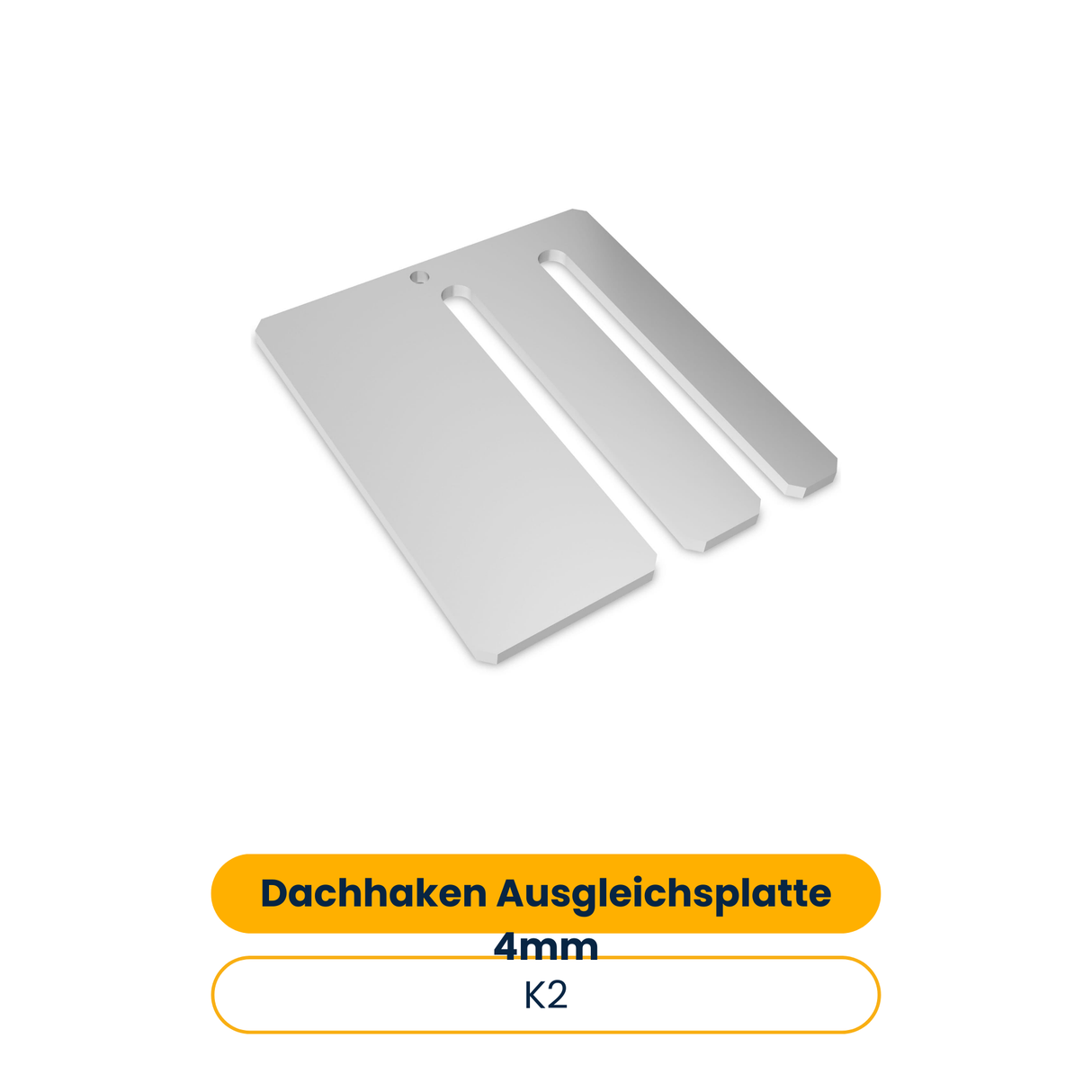 K2 Dachhaken Ausgleichsplatte 4mm (20 Stk.) (Art.-Nr. 2002332)