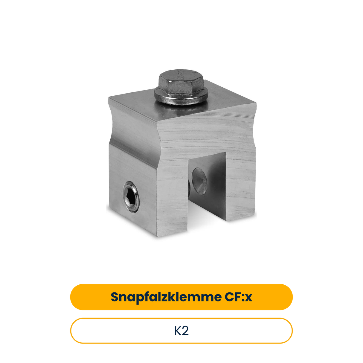 K2 Snapfalzklemme CF:x SolidRail (Art.-Nr. 2003082)