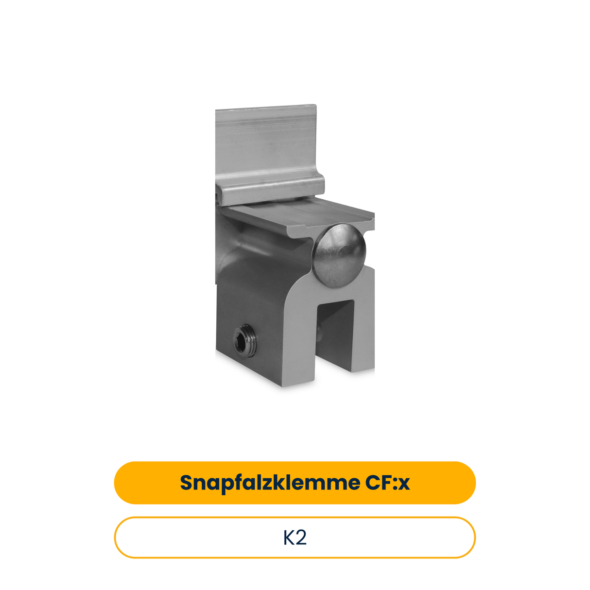 K2 Snapfalzklemme CF:x SingleRail (50 Stk.) (Art.-Nr. 2003083)