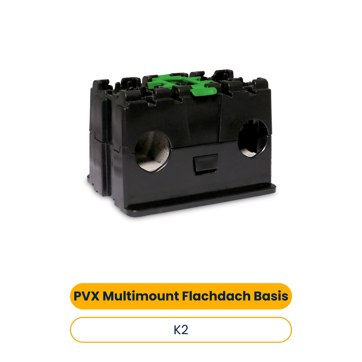K2 PVX Multimount Flachdach Basis Bauteil für die Kabelführung (20 Stk.) (Art.-Nr. 2003137)