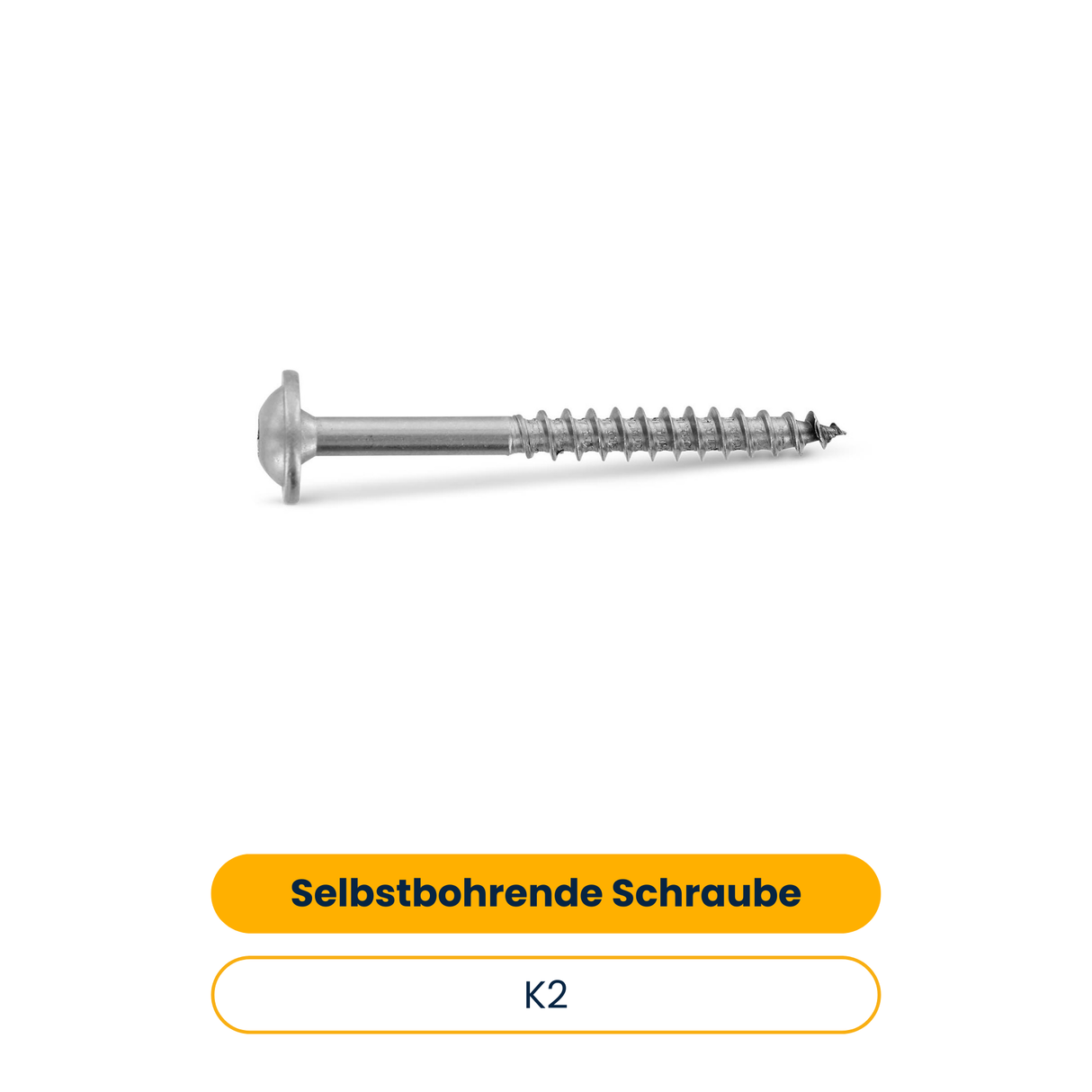 K2 Selbstbohrende Holzbauschraube mit Tellerkopf - 8x120, Teilgewinde (50 Stk.) (Art.-Nr. 2003457)
