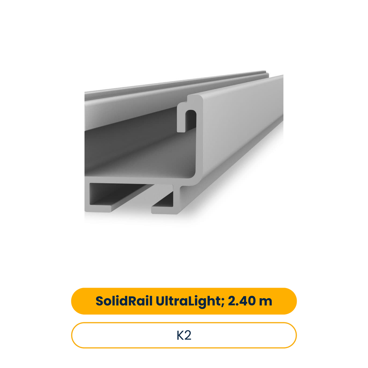 K2 SolidRail UltraLight; 2.40 m (Art.-Nr. 2003462)