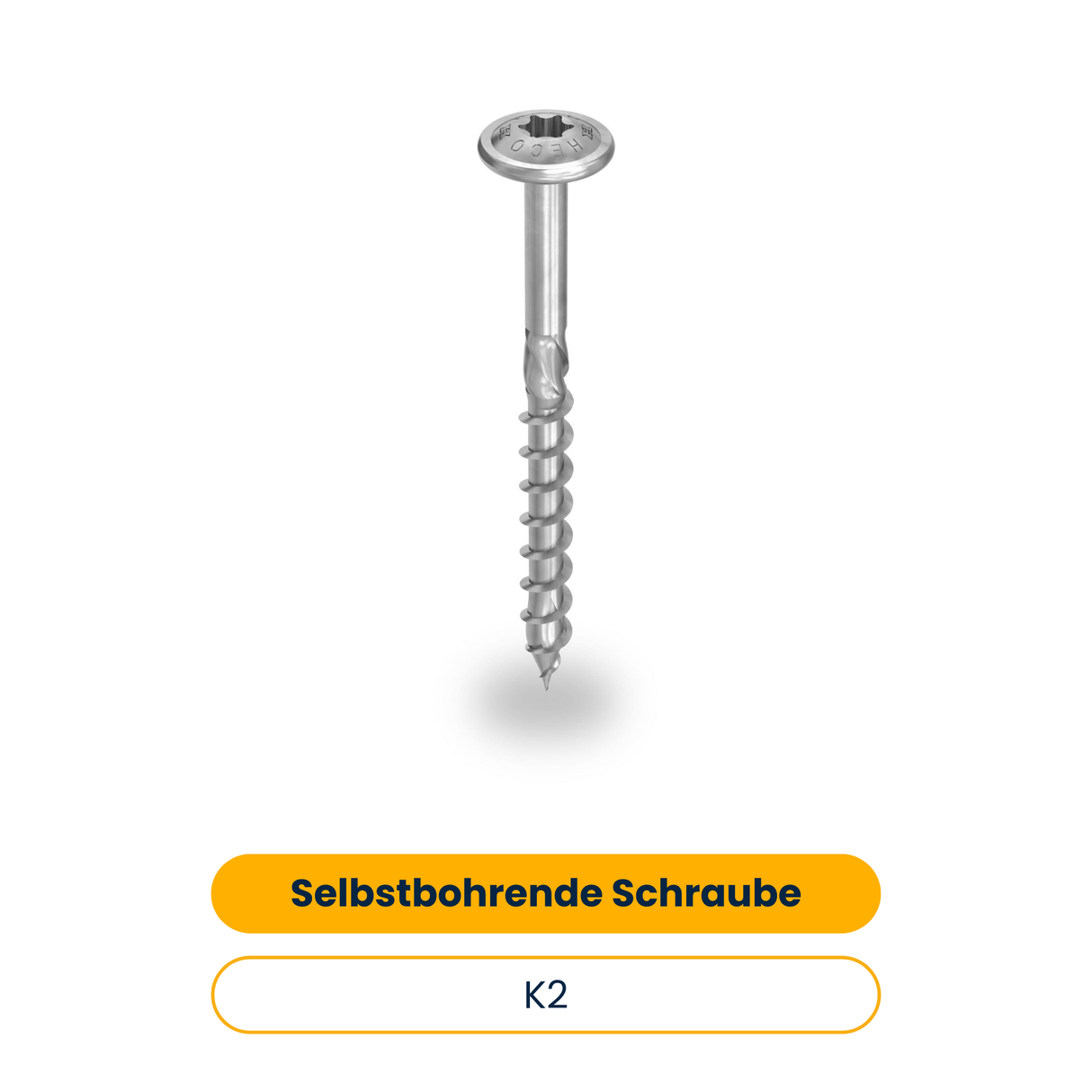 K2 Selbstbohrende Holzbauschraube mit Tellerkopf - 8x180 (50 Stk.) (Art.-Nr. 2004116)