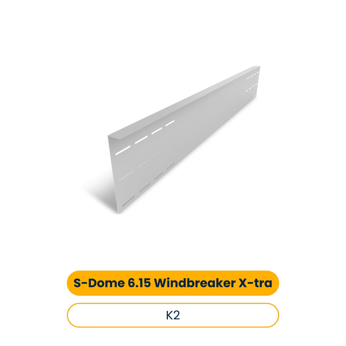 K2 S-Dome 6.15 Coupe-vent X-tra long (10 pcs) (Réf. 2004181)