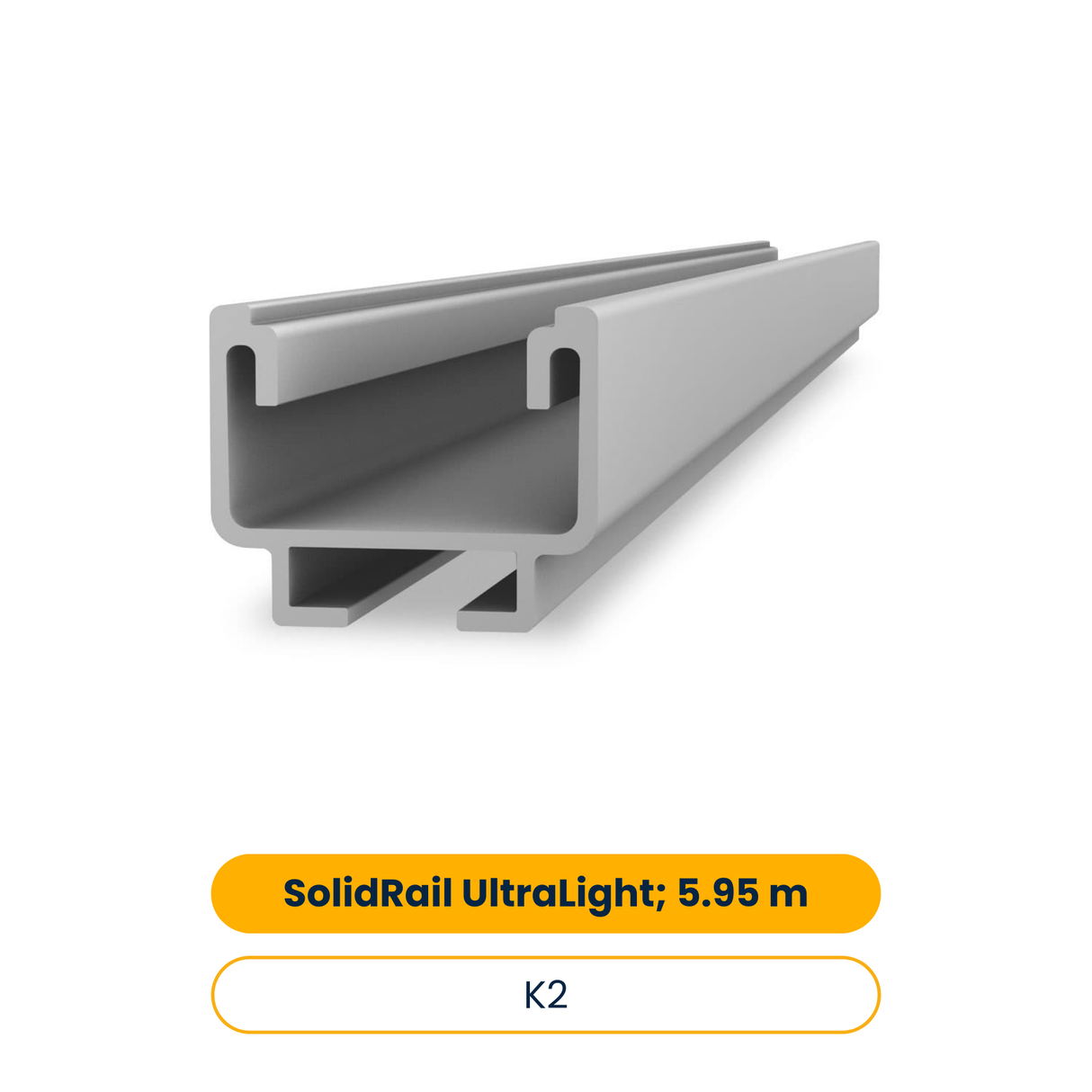K2 SolidRail UltraLight; 5.95 m (Art.-Nr. 2004266)