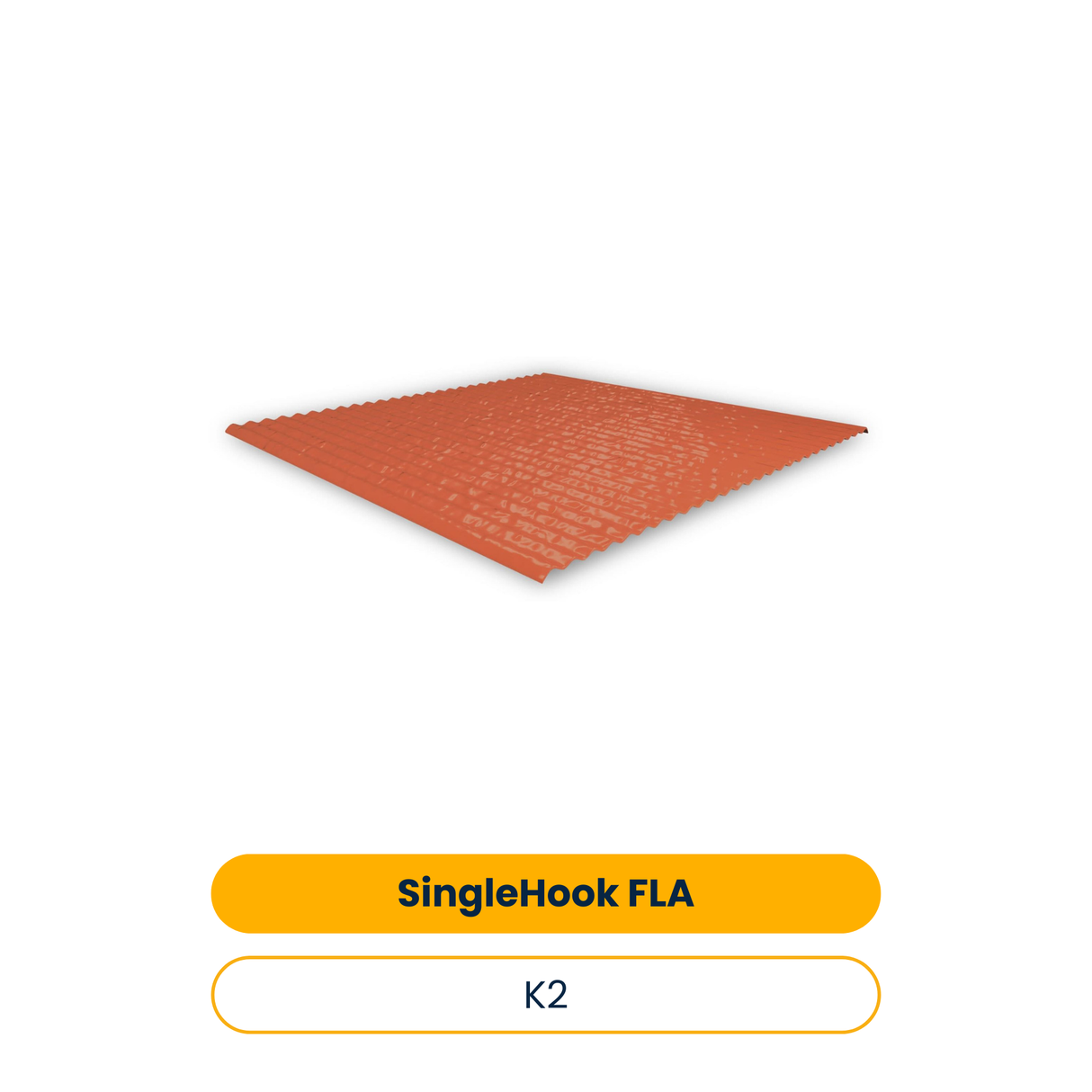 K2 SingleHook FlatTile sheet metal (Rot) (Art.-Nr. 2004282)