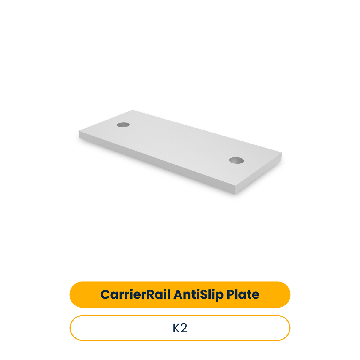 K2 CarrierRail Plaque antidérapante (25 pcs) (Réf. 2004288)