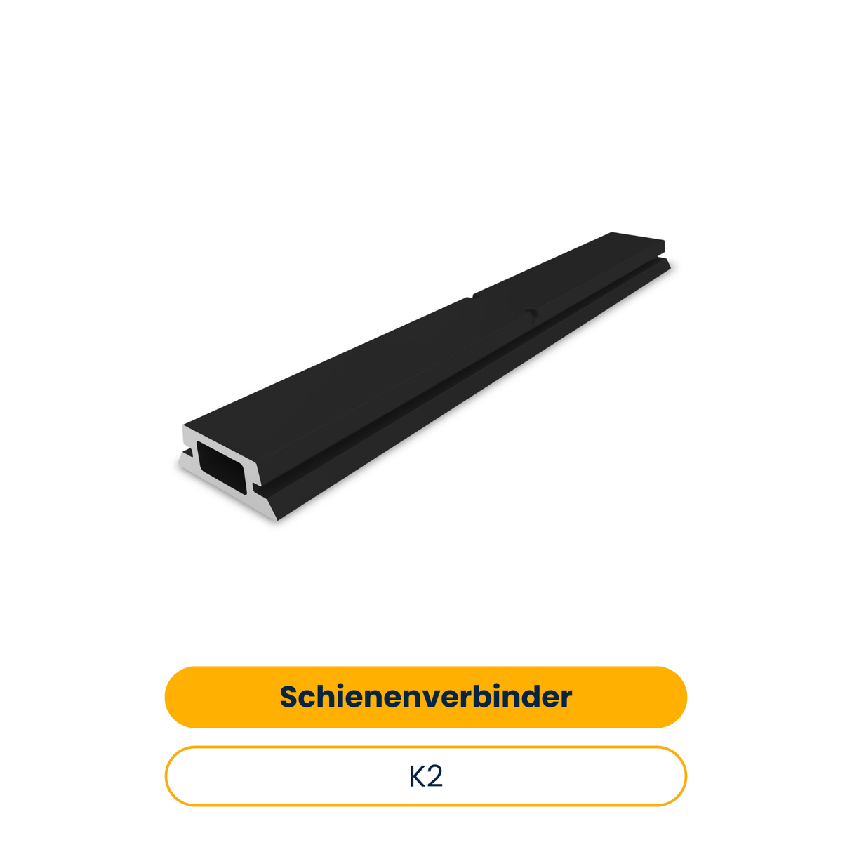 K2 InsertionRail 2.0 Schienenverbinder, schwarz eloxiert (10 Stk.) (Art.-Nr. 2004322)