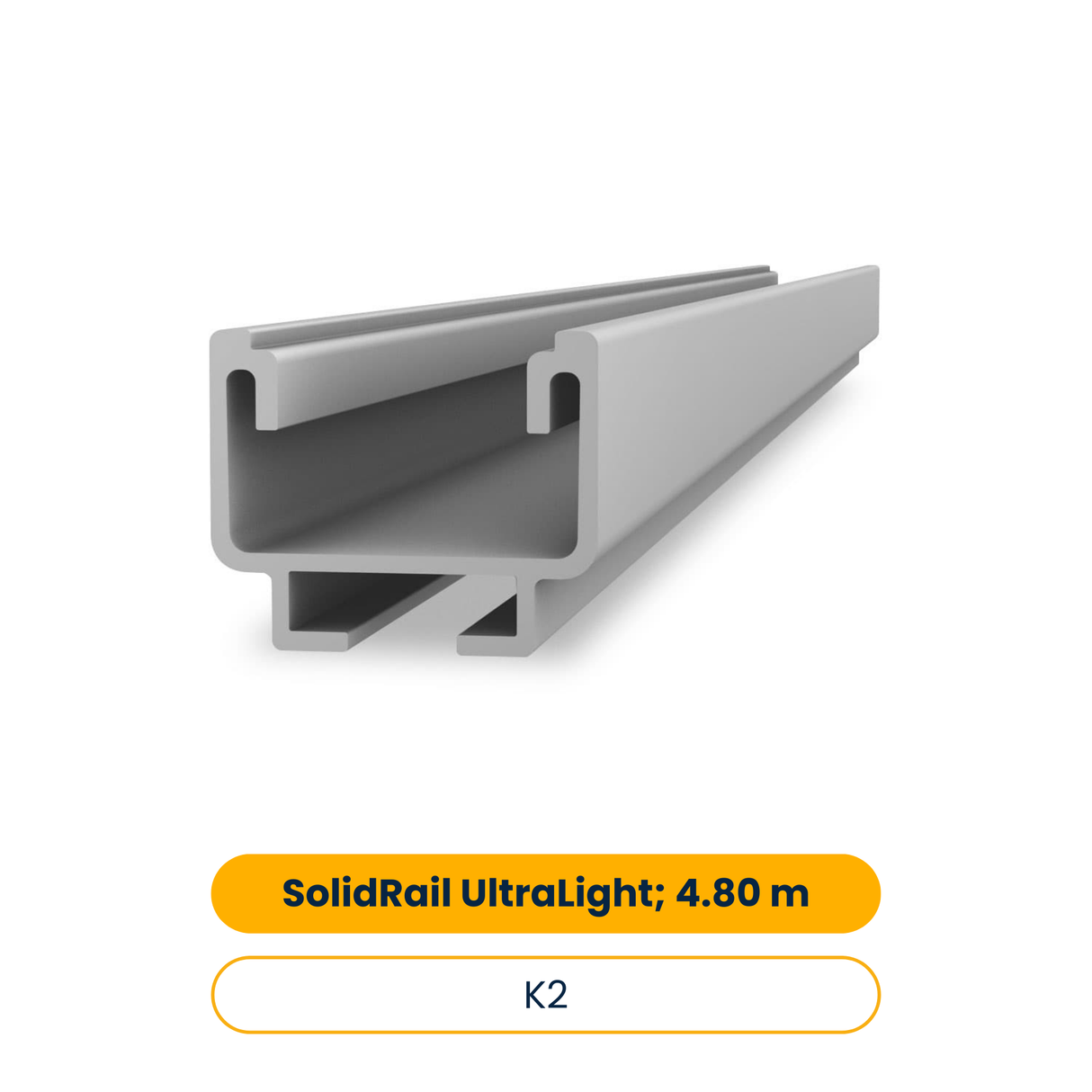 K2 SolidRail UltraLight; 4.80 m (Art.-Nr. 2004394)