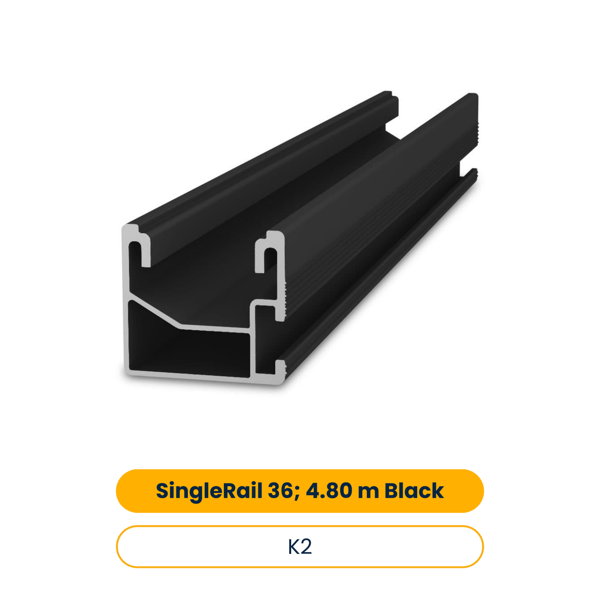 K2 SingleRail 36; 4.80 m Black (Art.-Nr. 2004396)
