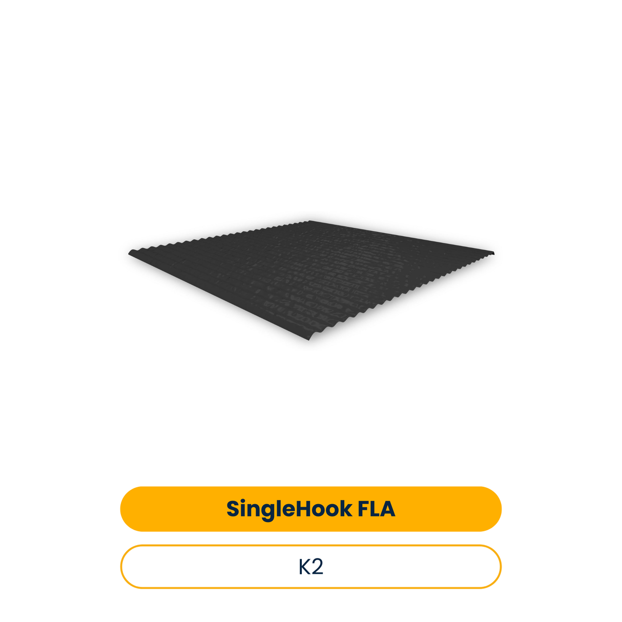 K2 SingleHook FLA Metallabdeckungen mit Butylstreifen, Anthrazit (Art.-Nr. 2004440)