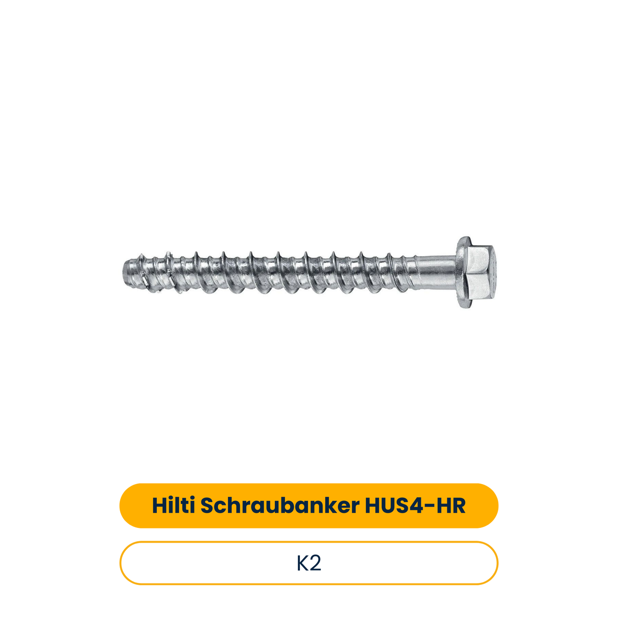 K2 Hilti Schraubanker HUS4-HR 8x75 25/15 (25 Stk.) (Art.-Nr. 2004531)