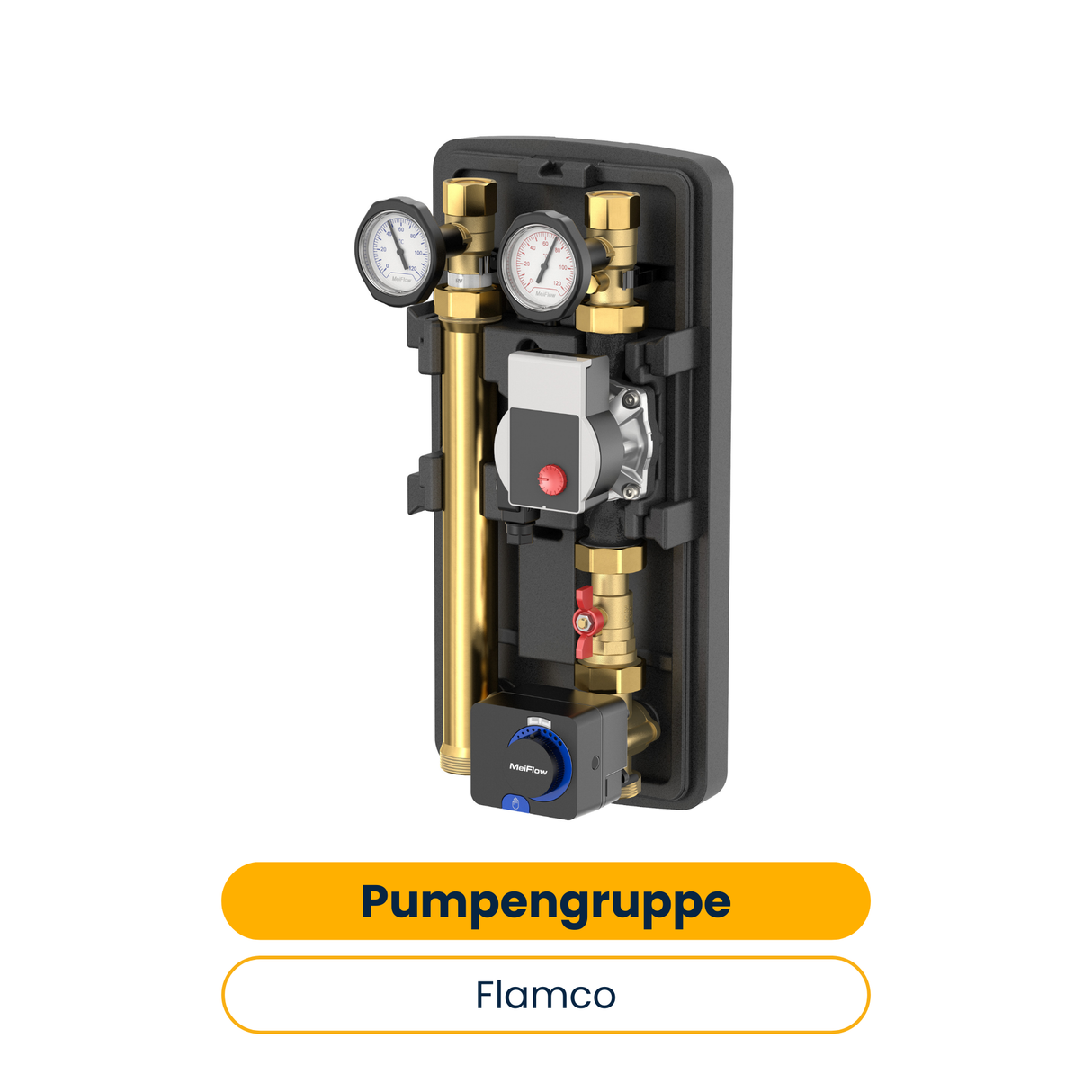 Flamco Meiflow Top S MC Pumpengruppe DN 25 für gemischte Heizkreise (Art.-Nr. M66931.36M)