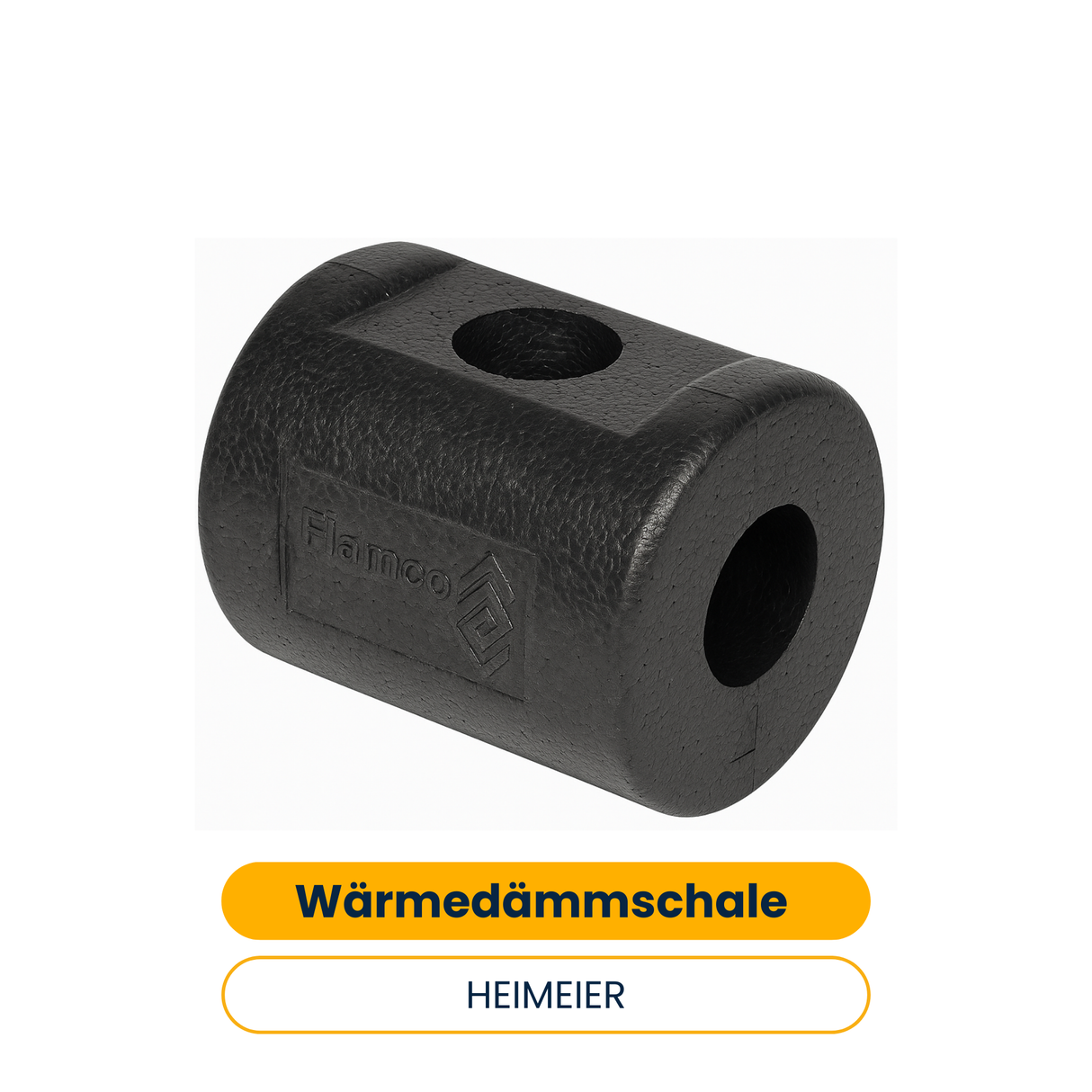 Coquille isolante HEIMEIER pour Globo H avec vidange, DN 25 (Réf. 0615-04.553)