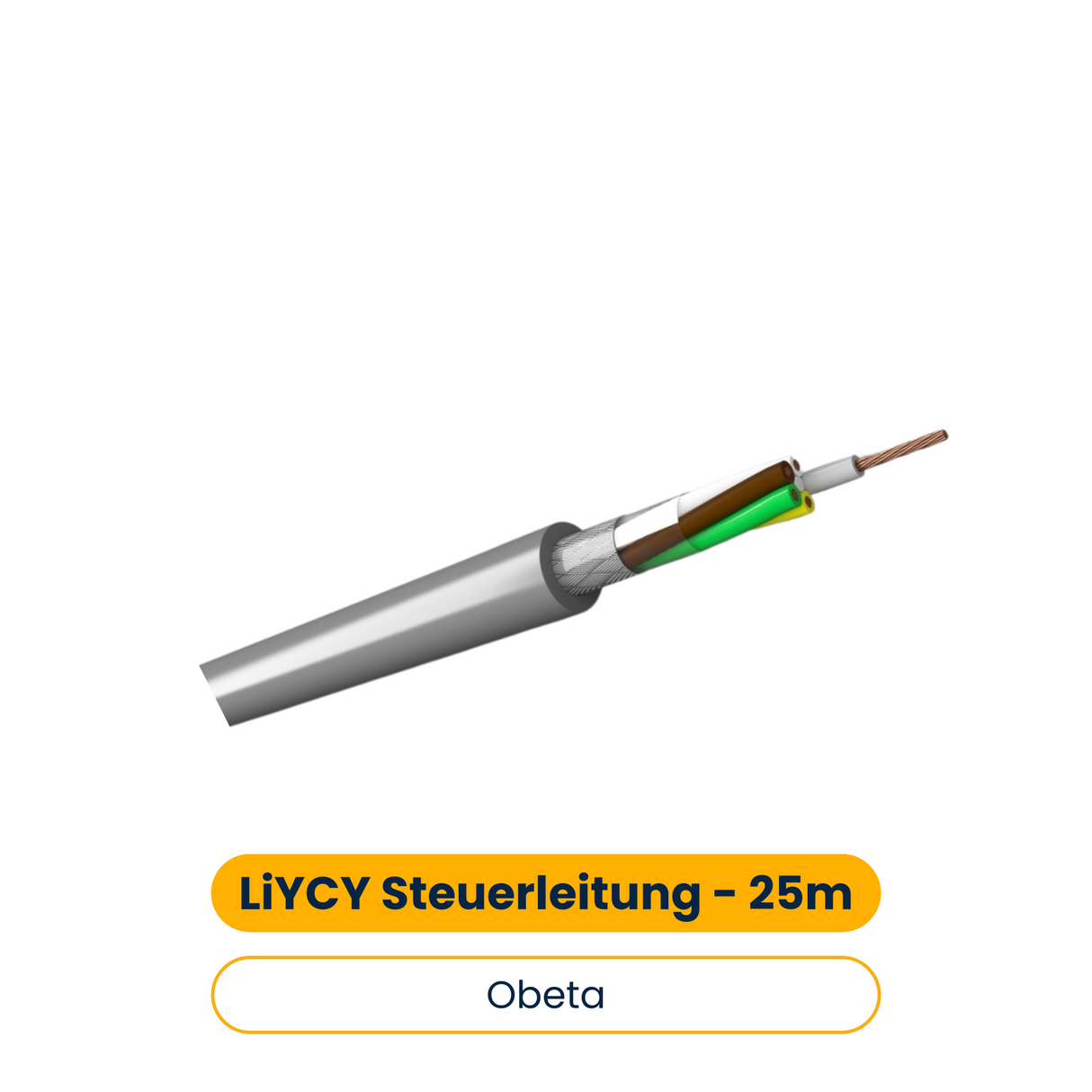 Obeta LiYCY(TP) 5x0,75 var. PVC Daten- und Steuerleitung, 25 m (Art-Nr. D109997)