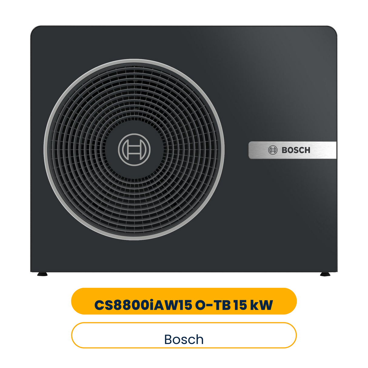 BOSCH Mono-Außeneinheit CS8800iAW15 O-TB 15 kW, schwarz, 3-phasig, 1050x1350x540