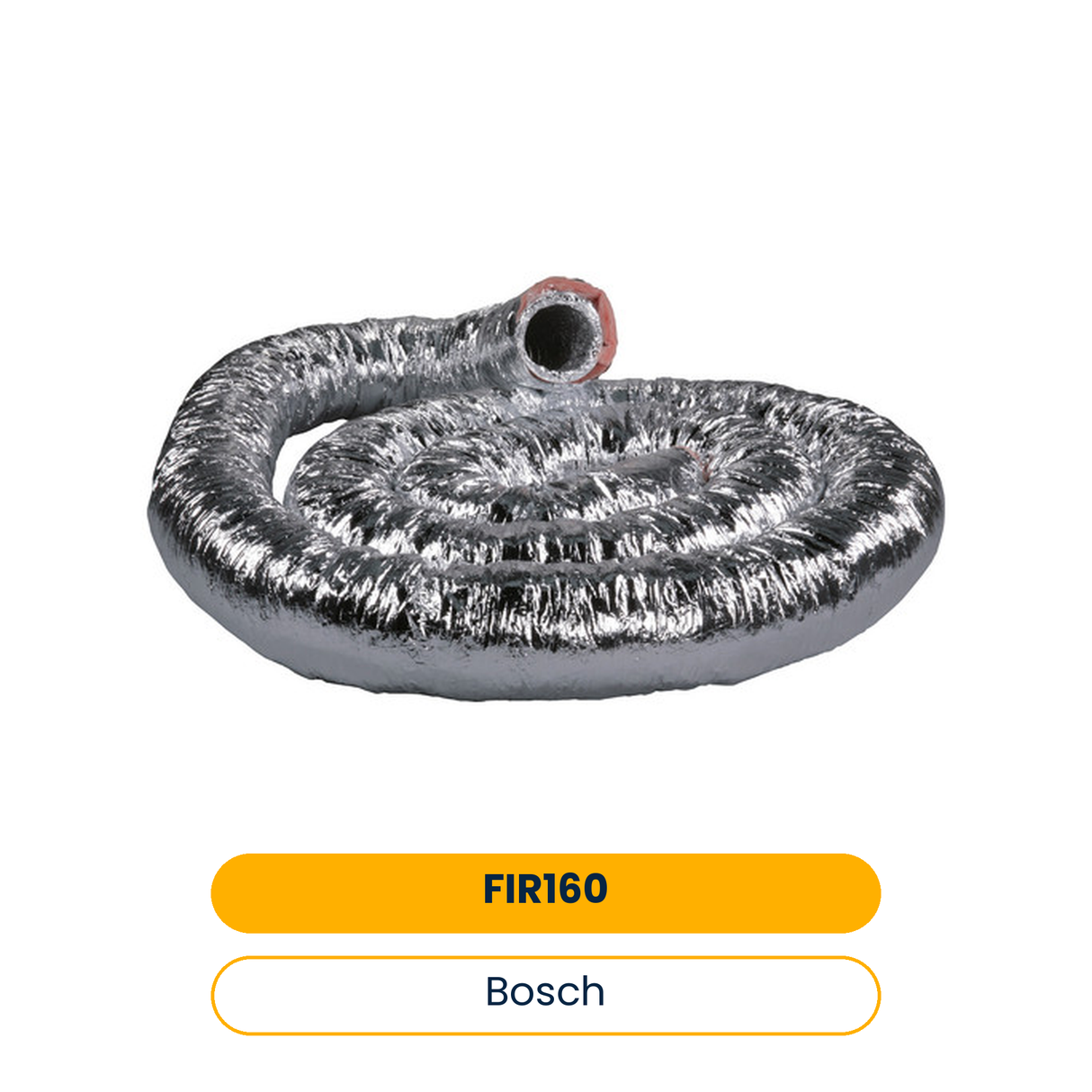 BOSCH Zub. Warmwasserwärmepumpe FIR 160 flexibles Lüftungsrohr, d:160 mm, L:10 m (Art.-Nr. 7719003329)