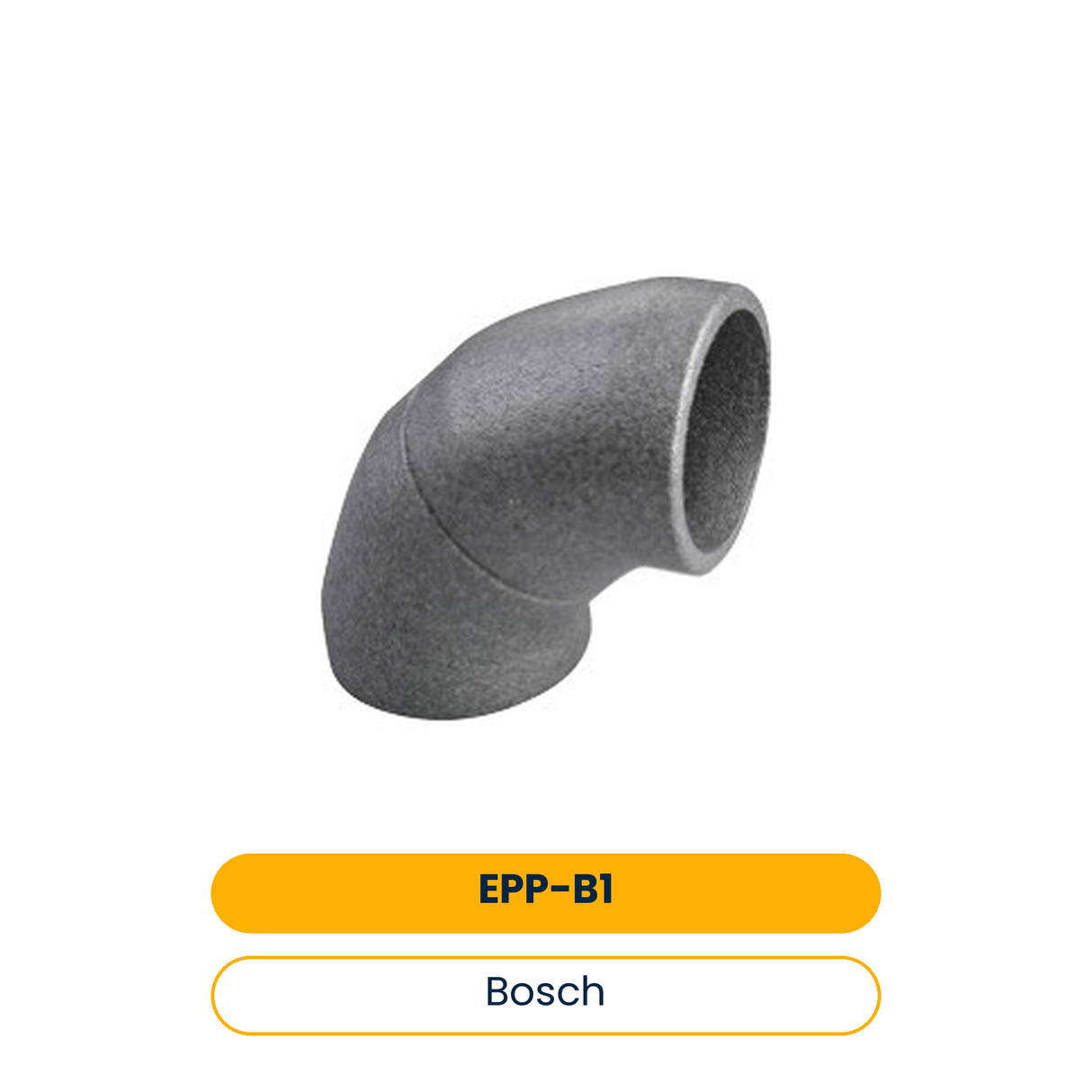 BOSCH Zub. Warmwasserwärmepumpe EPP-Bog. Bogen 90 Gr (teilbar 2x45 Gr), d:160 mm (Art.-Nr. 7738110903)