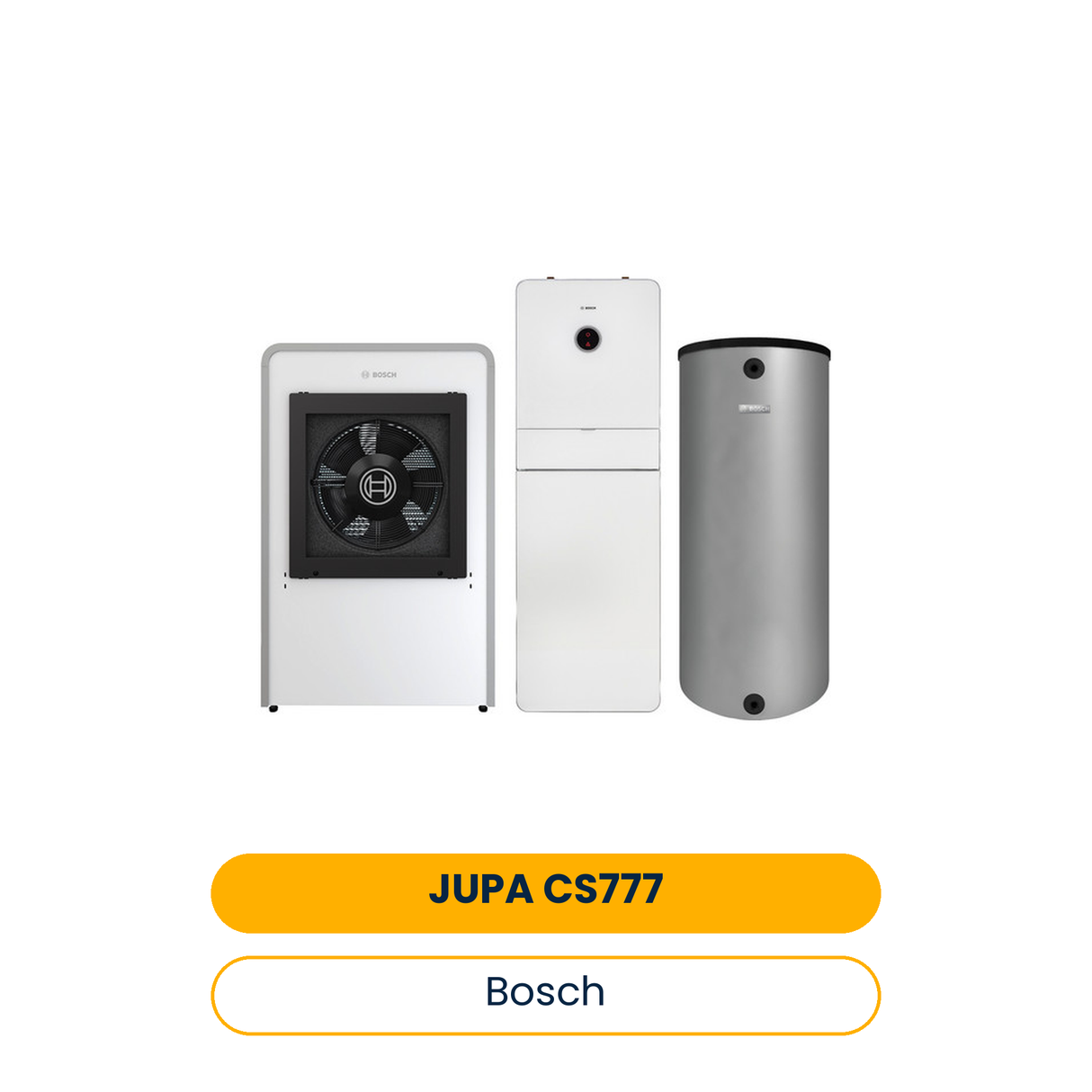 BOSCH Luftwärmepumpen-Paket JUPA CS777 CS7000iAW13IR-T, AWM17, BH 200-5 1 A (Art.-Nr. 7739614701)