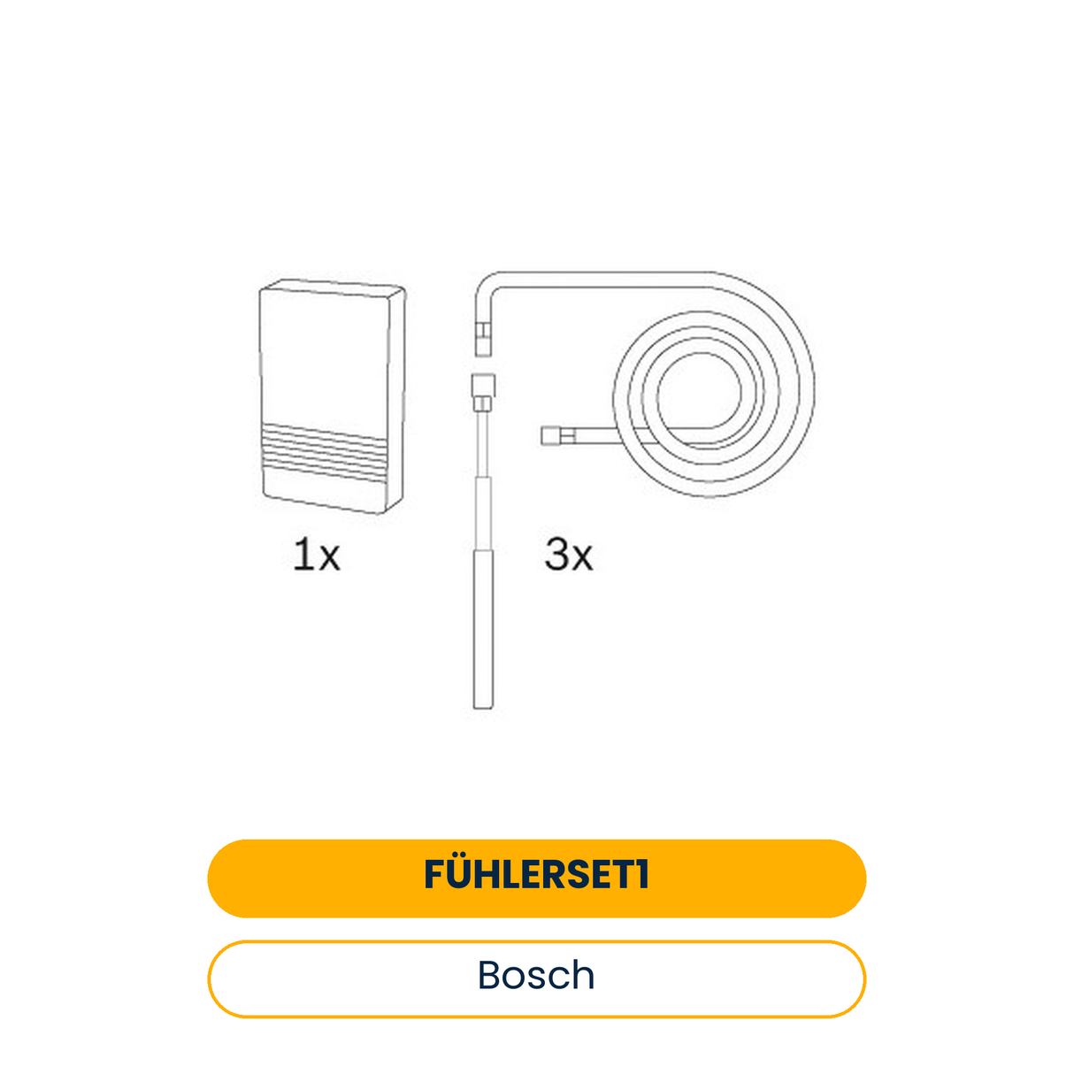 BOSCH Zub. Solewärmepumpen Fühlerset 1 für Kupfer-/Edelstahlrohrinstallationen (Art.-Nr. 7739622860)
