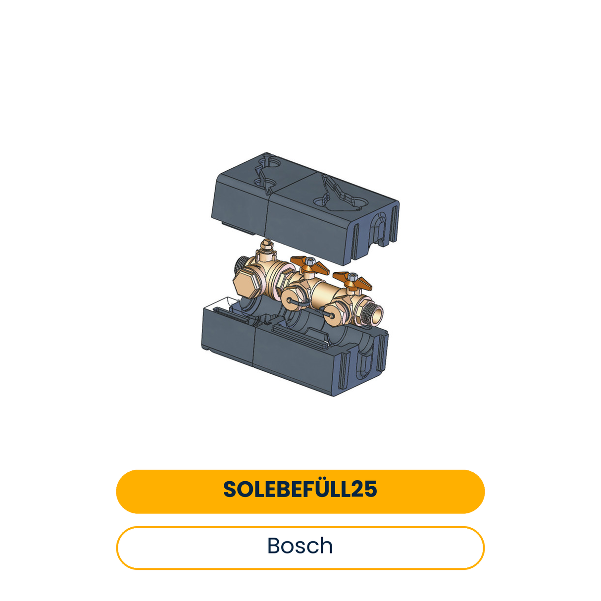 BOSCH Accessoires pour pompes à chaleur géothermique Dispositif de remplissage et de rinçage DN 25 (Art.-Nr. 8718581709)
