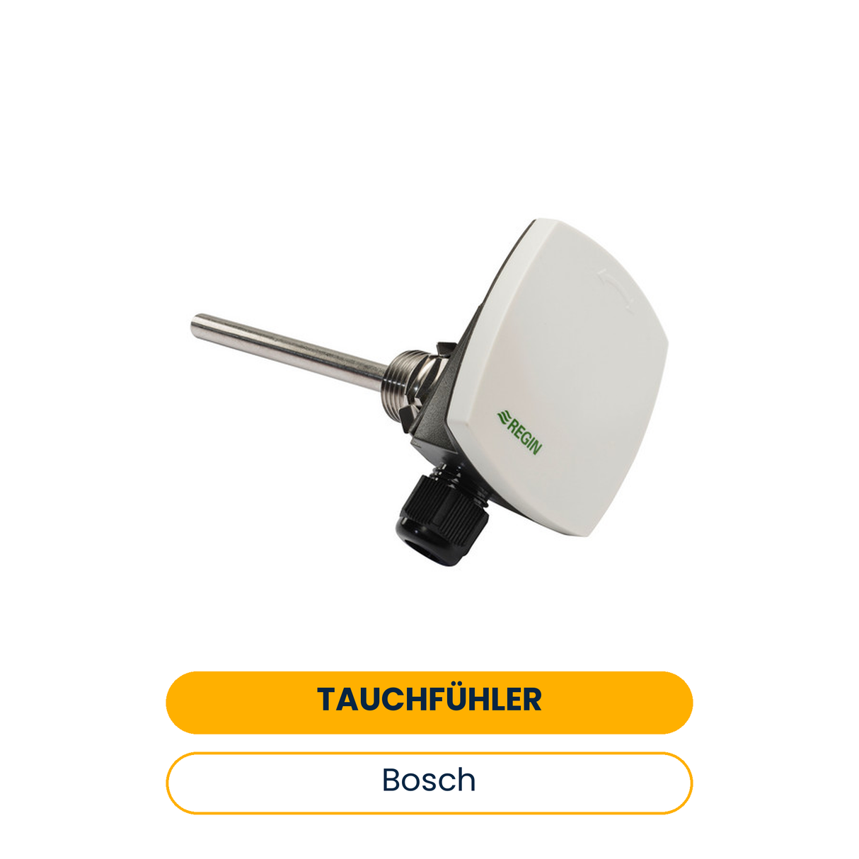 BOSCH accessoires pour pompes à chaleur géothermiques capteur, sonde à immersion avec tube d'immersion PT1000 (Art.-Nr. 8738204860)