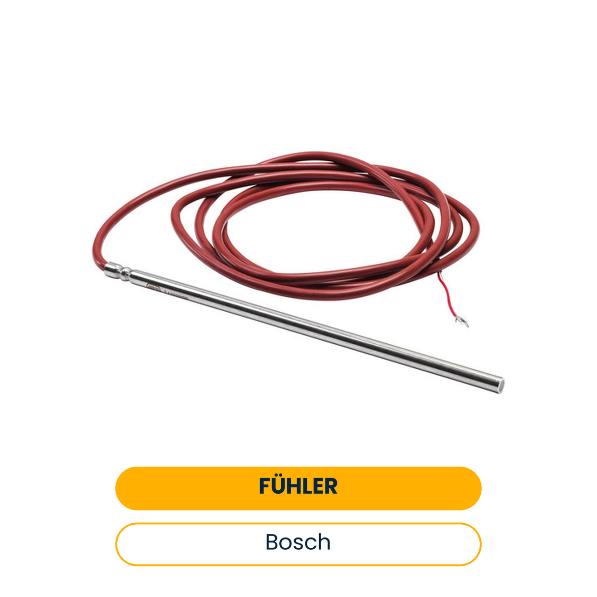 BOSCH Accessoires pour pompes à chaleur géothermiques Sonde Sonde PT 1000 avec manchon plongeant (Art.-Nr. 8738204861)