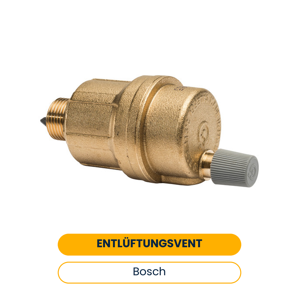 BOSCH Accessoire pour pompes à chaleur géothermiques vanne de purge G3/8 avec joint torique (Art.-Nr. 8738206899)