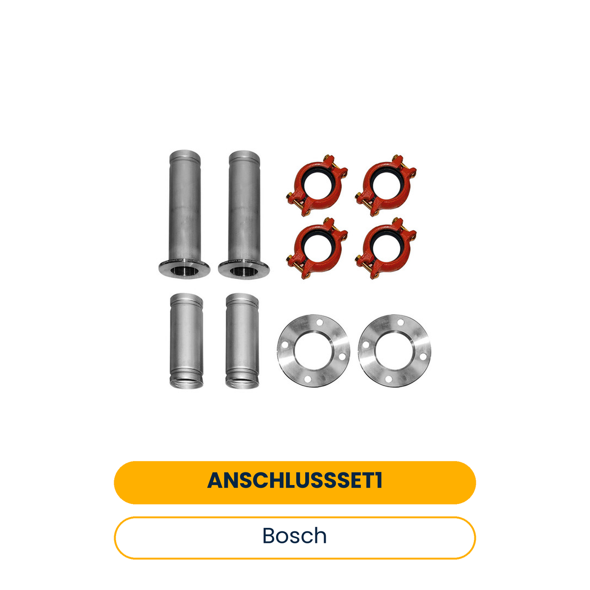 BOSCH Zub. Solewärmepumpen Anschl.-Set 1 Vor-/Rücklauf nach hinten für T540/640-2 (Art.-Nr. 8738206909)