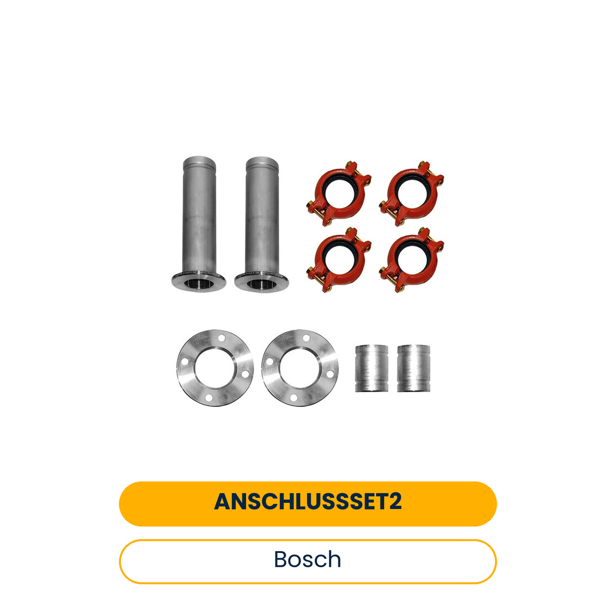 BOSCH Zub. Solewärmepumpen Anschl.-Set 2 Vor-/Rücklauf nach hinten für T720/800-2 (Art.-Nr. 8738206910)