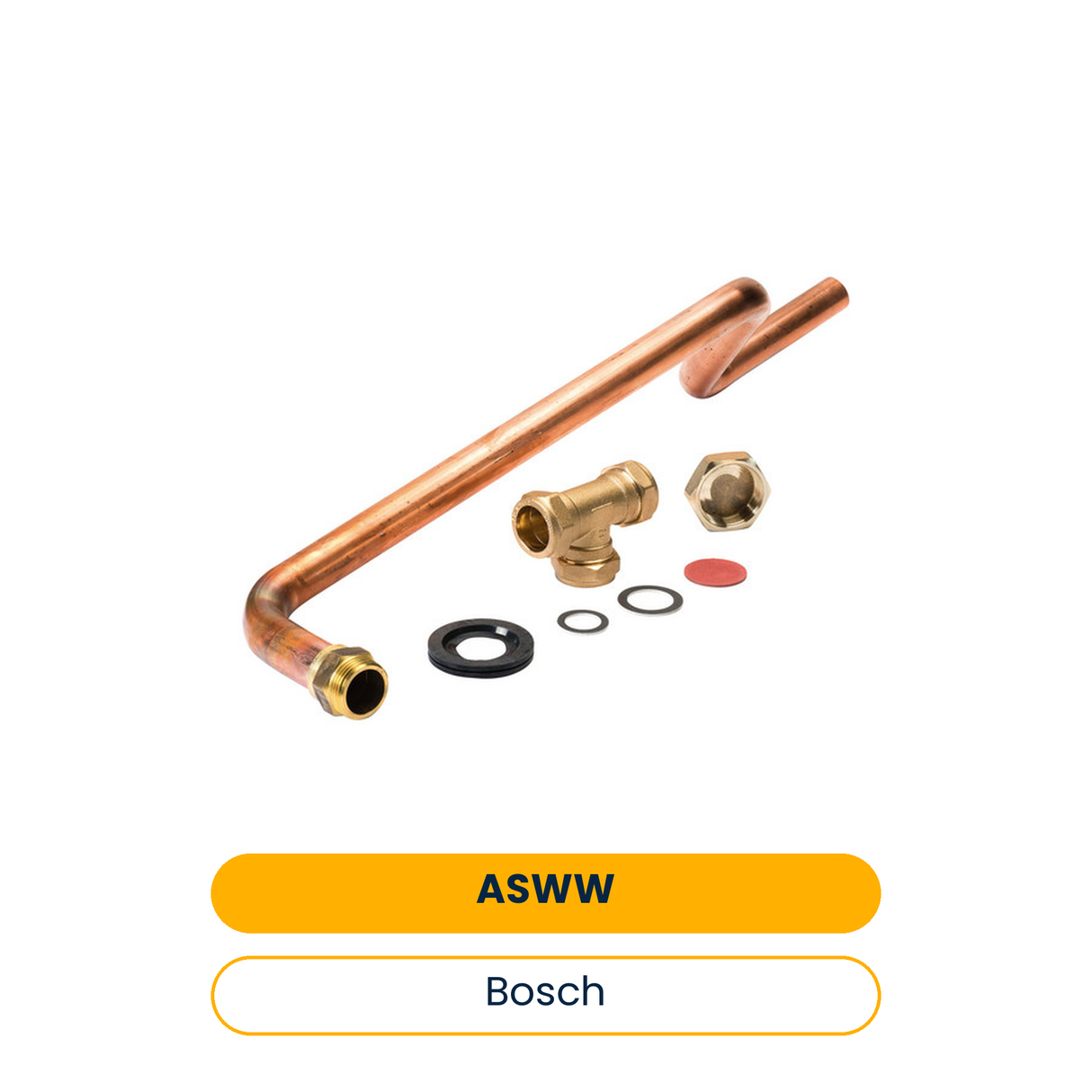 BOSCH Accessoires pour pompe à chaleur air-eau AS WW Kit de raccordement pour ballon d'eau chaude externe (Art.-Nr. 8738208122)