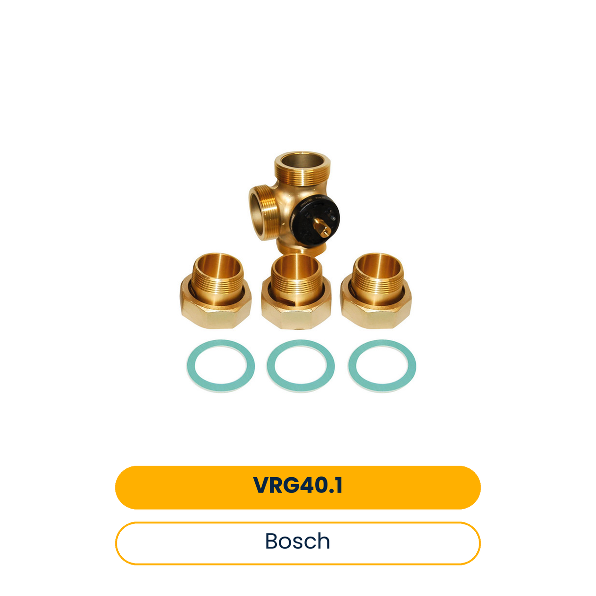 BOSCH Accessoires Pompe à chaleur géothermique Sole VRG 40.1 Vanne mélangeuse 3 voies DN40 Kvs=45, 2" (Art.-Nr. 8738208639)