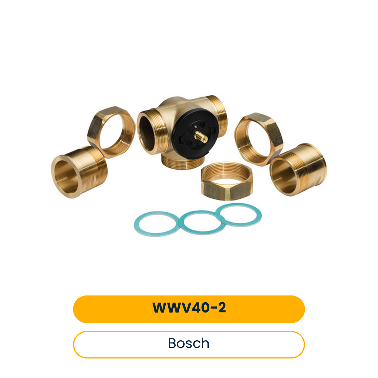 BOSCH Zubehör f. Solewärmepumpen WWV40-2 3-Wege-Mischventil DN40 Kvs=65, 2 1/4" (Art.-Nr. 8738208674)