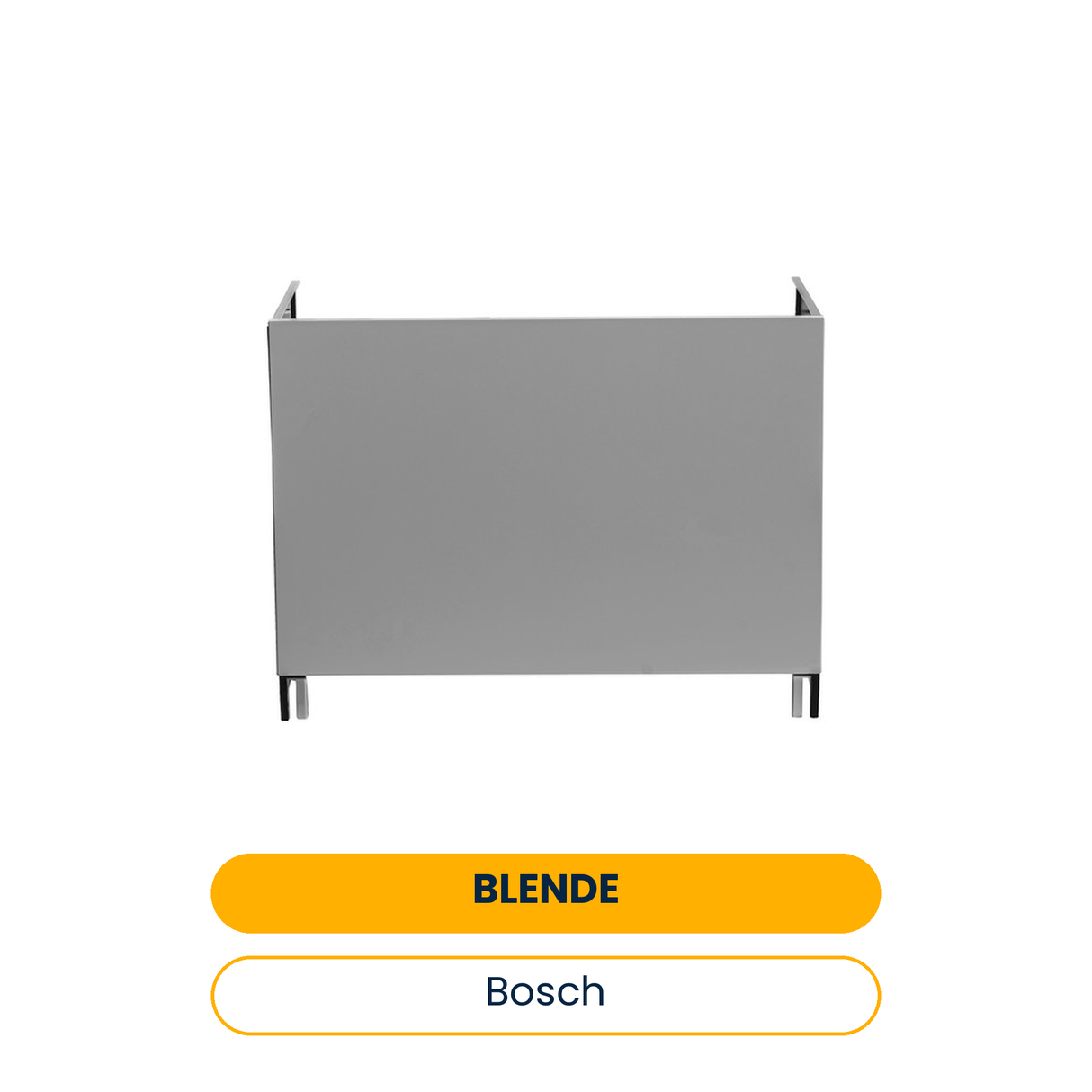 BOSCH Zubehör für Solewärmepumpen Verrohrungsblende silber 2,35m (Art.-Nr. 8738211695)