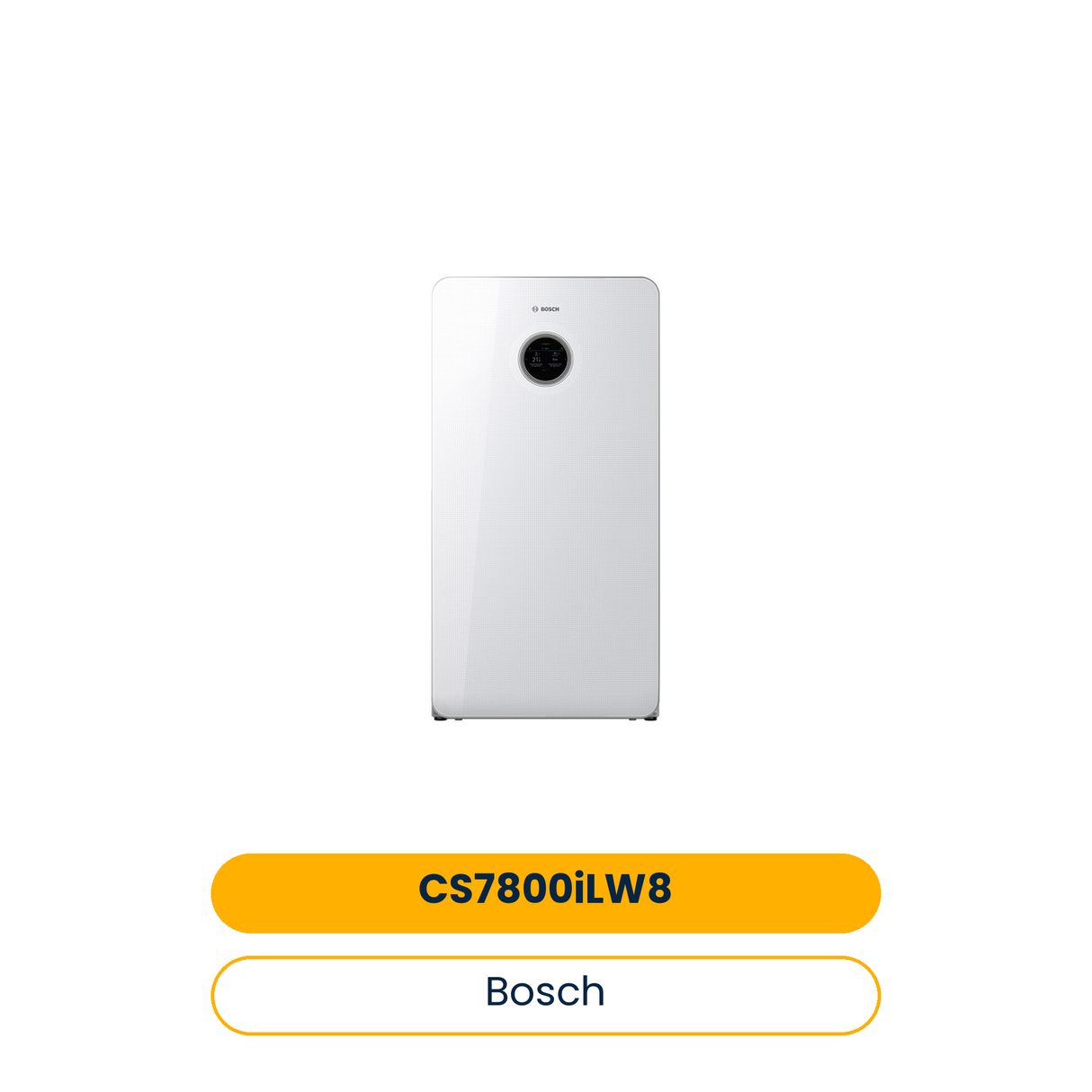 BOSCH Solewärmepumpe CS7800iLW 8 1180x600x600, 8 kW, Glasfront (Art.-Nr. 8738212052)