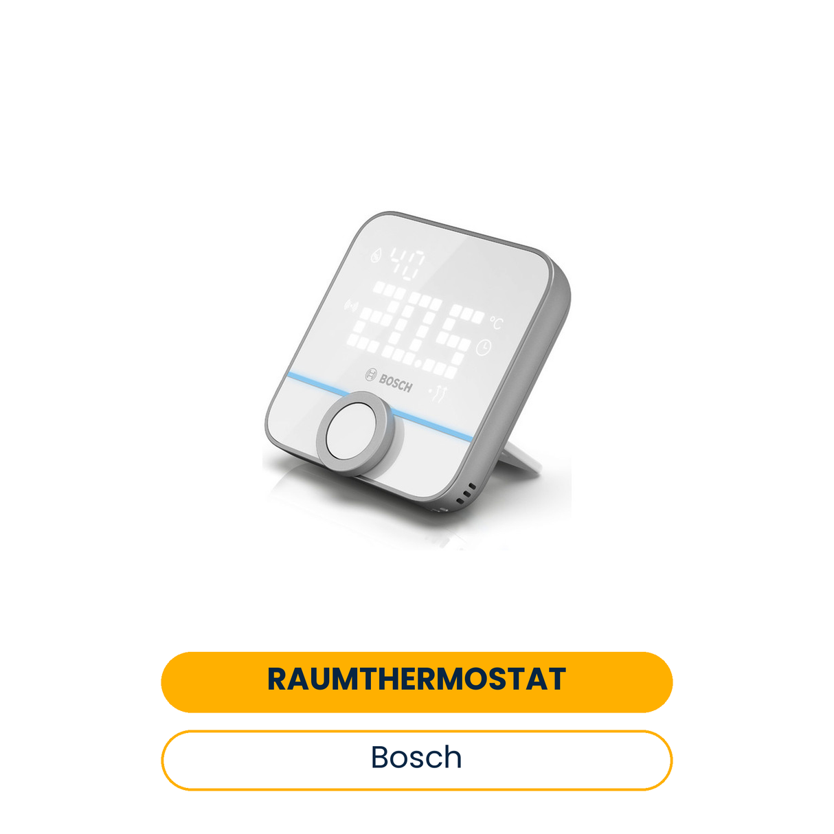 BOSCH Smart Home Raum-Thermostat II Batteriebetrieb, 86x87x28 mm (Art.-Nr. 8750002414)