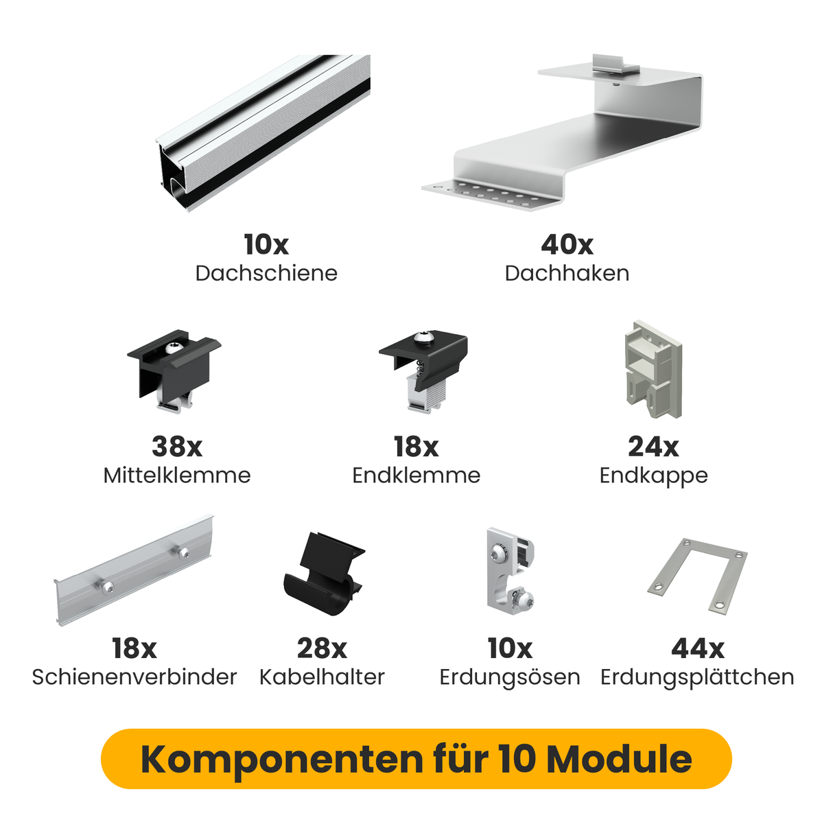 Clenergy Biberschwanzhaken-Set