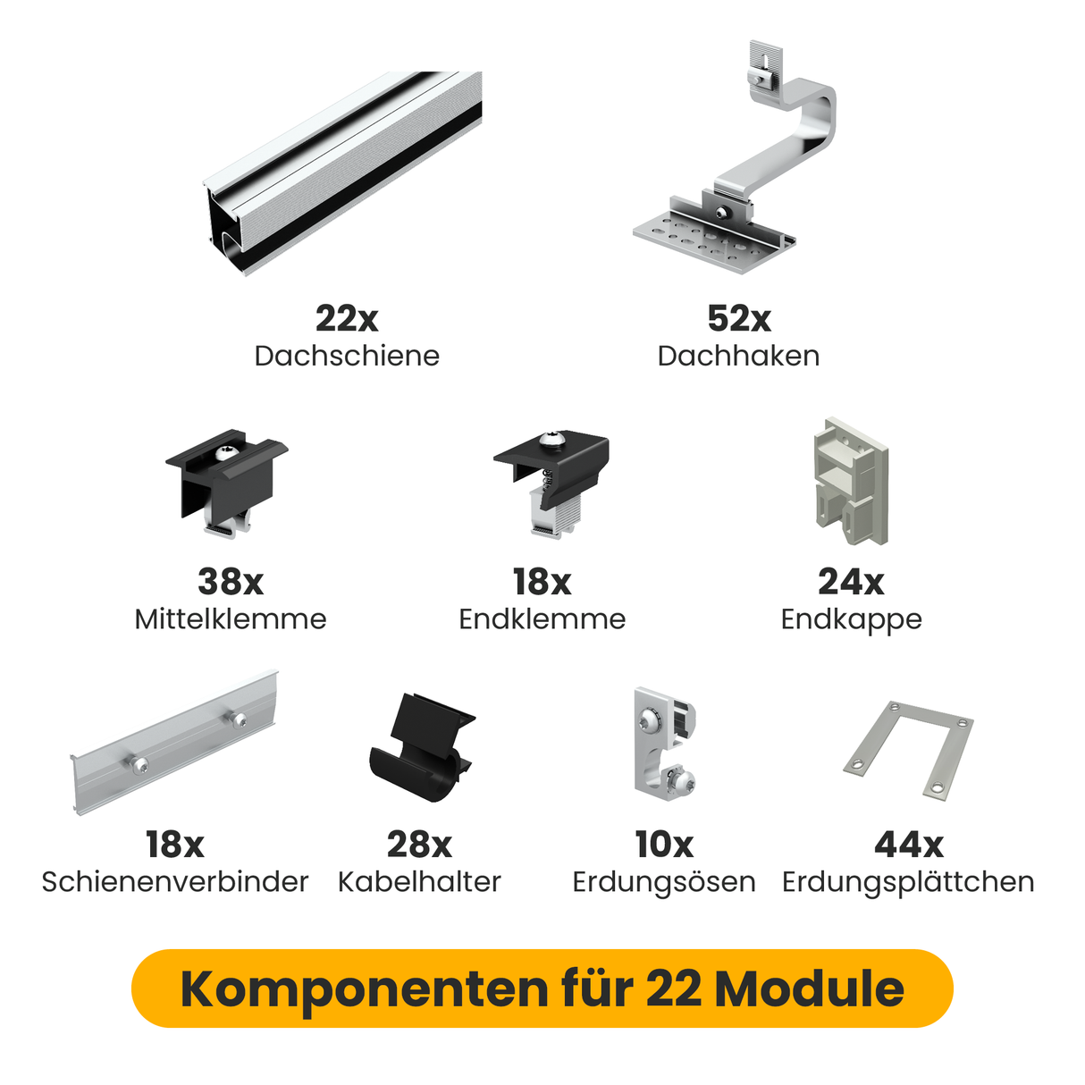 Clenergy Standardhaken-Set