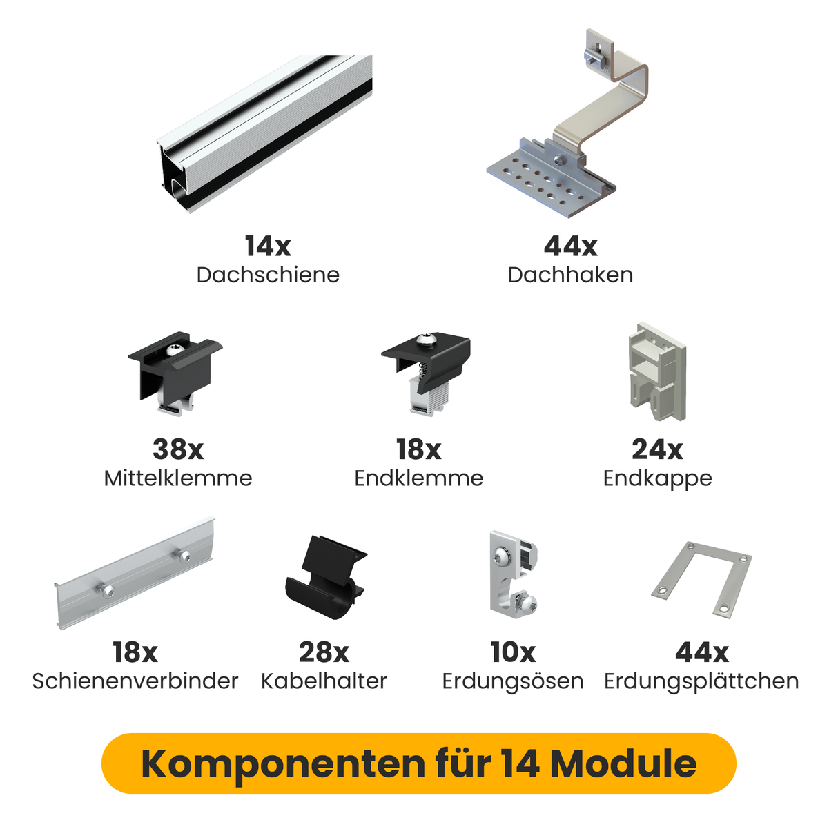 Clenergy Ensemble de crochets fins