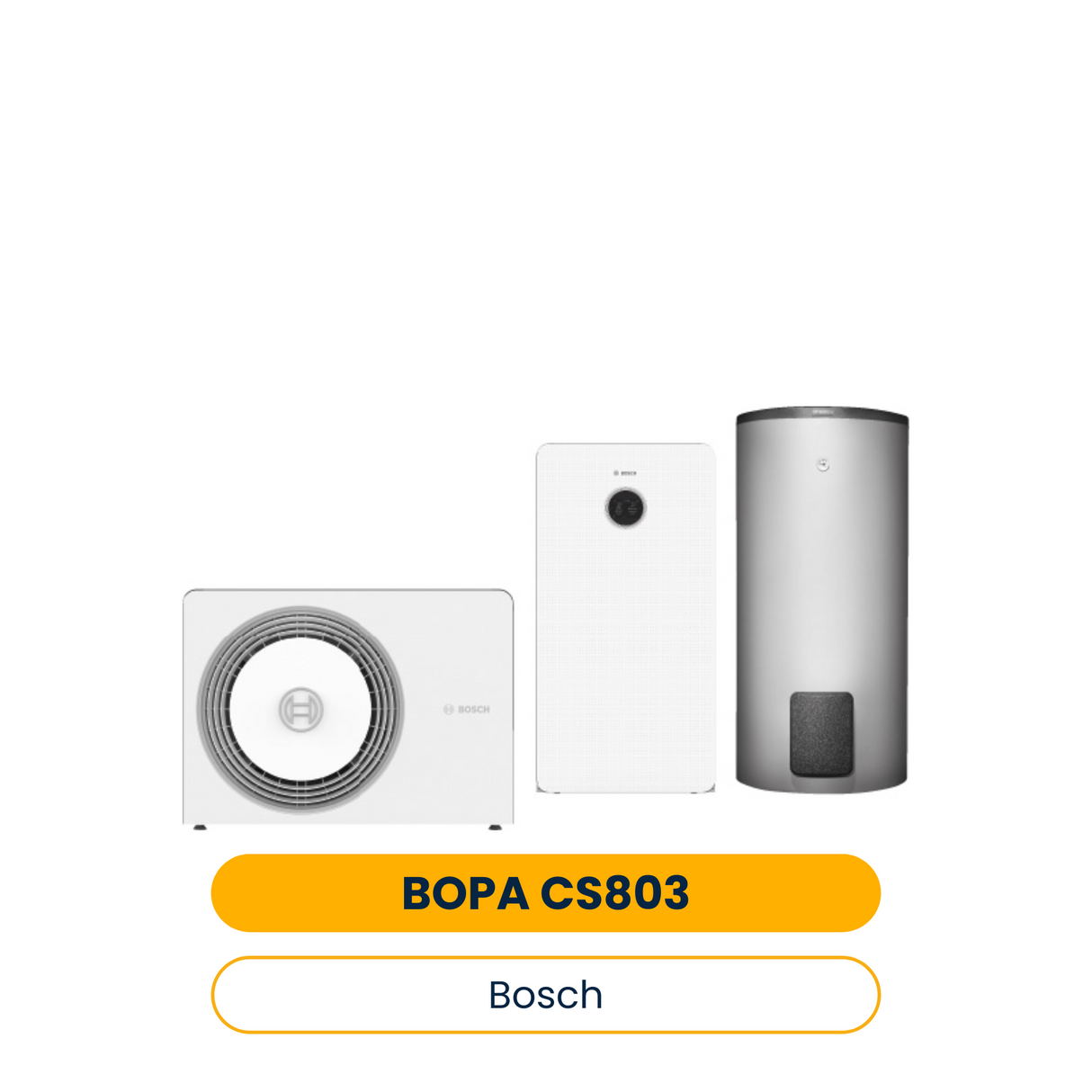 BOSCH Luftwärmepumpen-Paket BOPA CS803 AW 5 OR-S, CS5800iAW 12 MB, WH 290 (Art.-Nr. 7739624192)
