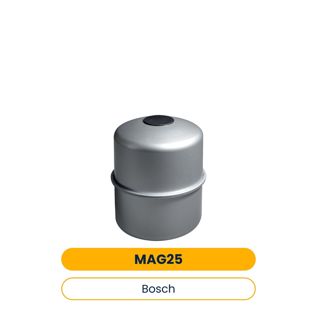 BOSCH Accessoires d'installation MAG 25 Vase d'expansion à membrane 25L/1,5, Argent (Réf. 7738344528)